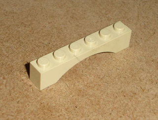 Lego 421530 (3455) mostový oblouk 1x6 1 ks POUŽITÉ