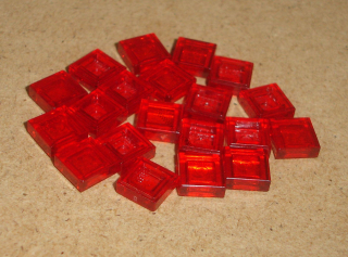 Lego 600270-X (3070) hladké kostky 1x1 20 ks POUŽITÉ