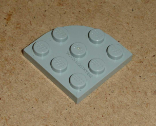 Lego 700502 (30357) kulatá destička 3x3 čtvrtkruh 1 ks POUŽITÉ