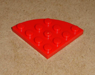 Lego 700522 (30565) kulatá destička 4x4 čtvrtkruh 1 ks POUŽITÉ