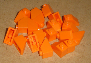 Lego 300276-X (3040) šikmá, střecha 45 2x1 20 ks POUŽITÉ
