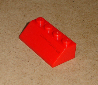 Lego 304015 (3037) šikmá, střecha 45 2x4 1 ks POUŽITÉ