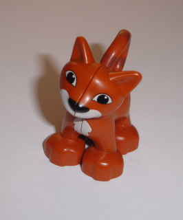 Lego Duplo D00155 (dupcat1pb01) kočka oranžová (Azrael) POUŽITÉ