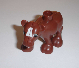 Lego Duplo D00185 (dupcalf1c01pb01) kráva - telátko hnědé POUŽITÉ