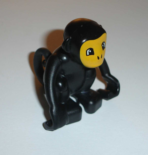 Lego Duplo D00765 (bb0953c01pb02) opice černá s ocasem POUŽITÉ