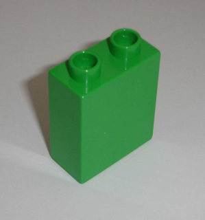 Lego Duplo D10003 (4066) kostka sv. zelená 1x2x2 1 ks POUŽITÉ