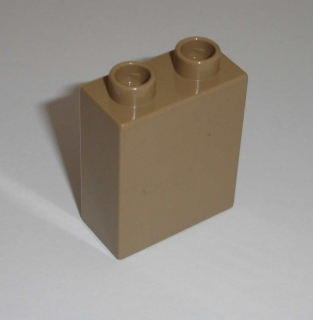 Lego Duplo D10010 (4066) kostka 1x2x2 tm. béžová 1 ks POUŽITÉ