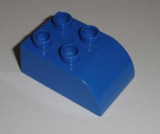 Lego Duplo D10193 (2302) kostka 2x3 zaoblená modrá 1 ks POUŽITÉ