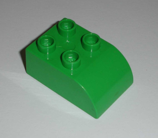 Lego Duplo D10194 (2302) kostka 2x3 zaoblená sv. zelená 1 ks POUŽITÉ