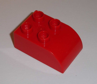 Lego Duplo D10209 (2302) kostka 2x3 zaoblená červená 1 ks POUŽITÉ