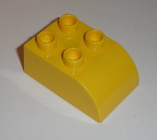 Lego Duplo D10214 (2302) kostka 2x3 zaoblená žlutá 1 ks POUŽITÉ