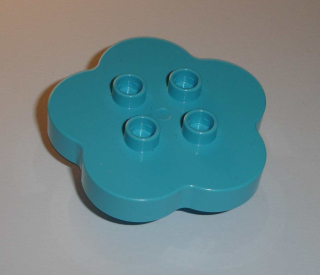 Lego Duplo D10432 (15515) kostka 4x4 rostlina med. azure 1 ks POUŽITÉ